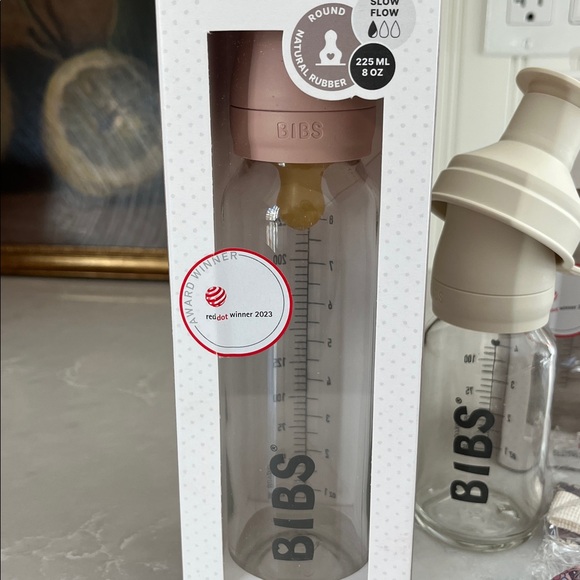 BIBS Baby Glass Bottle Set with Liberty Floral Sleeves - Picture 2 of 5